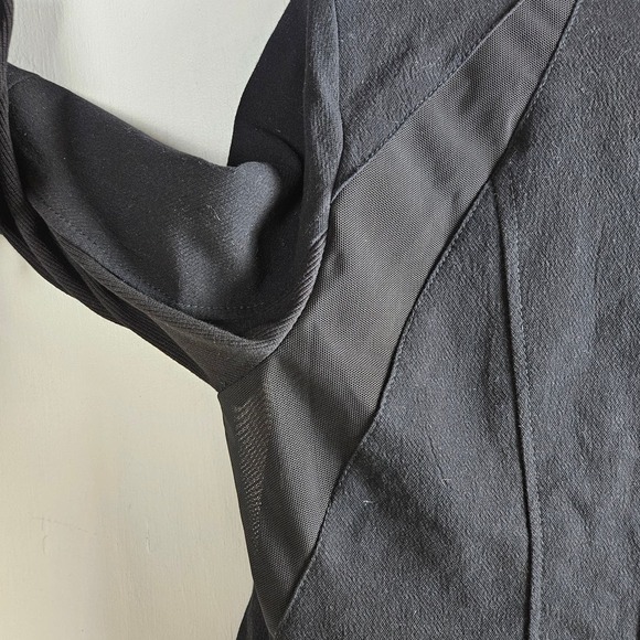 Blank NYC Crepe Mesh Mixed Media Moto Jacket L Black Double Zip‎ - Picture 11 of 14